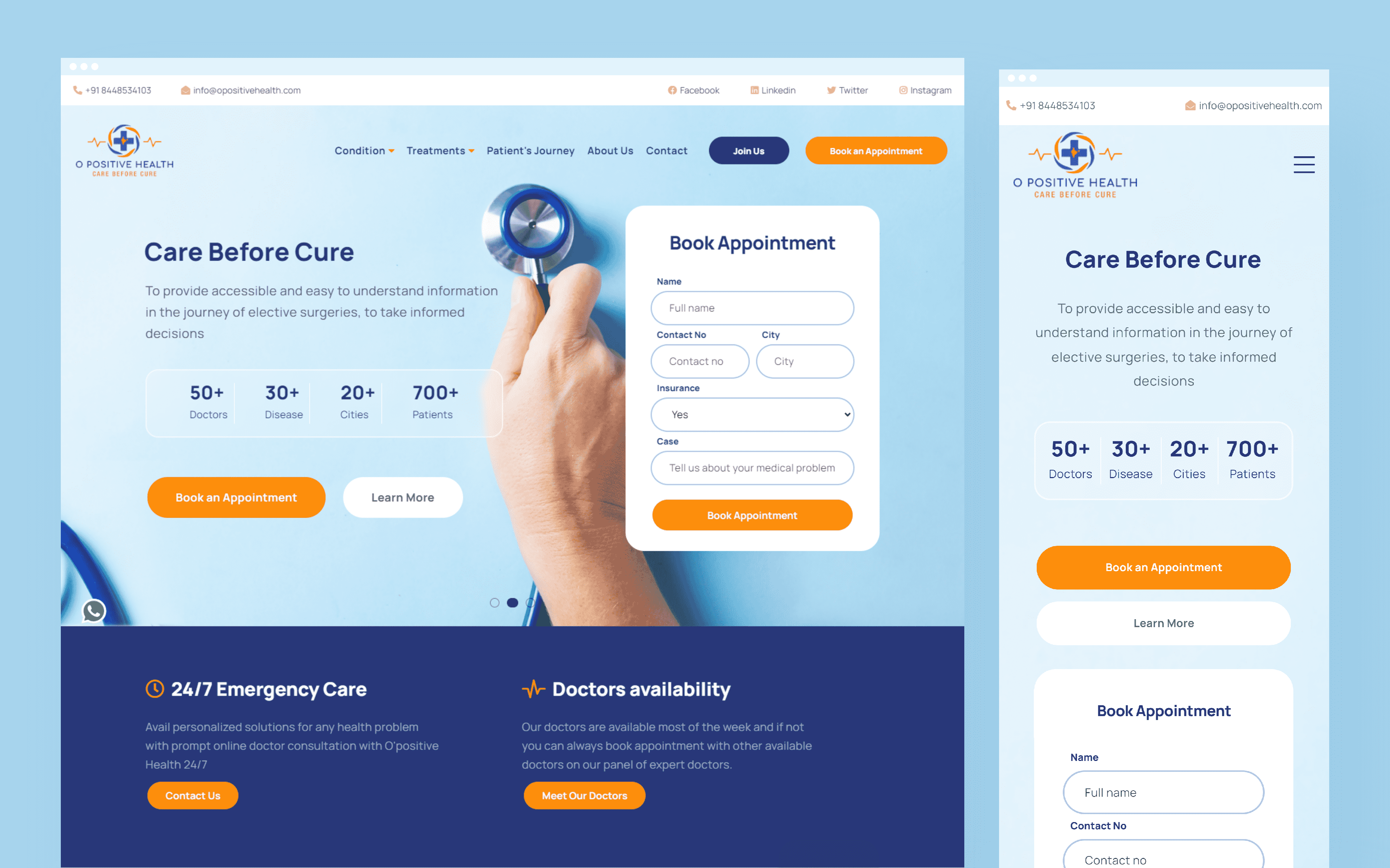 O'positive Health - Healthcare Platform